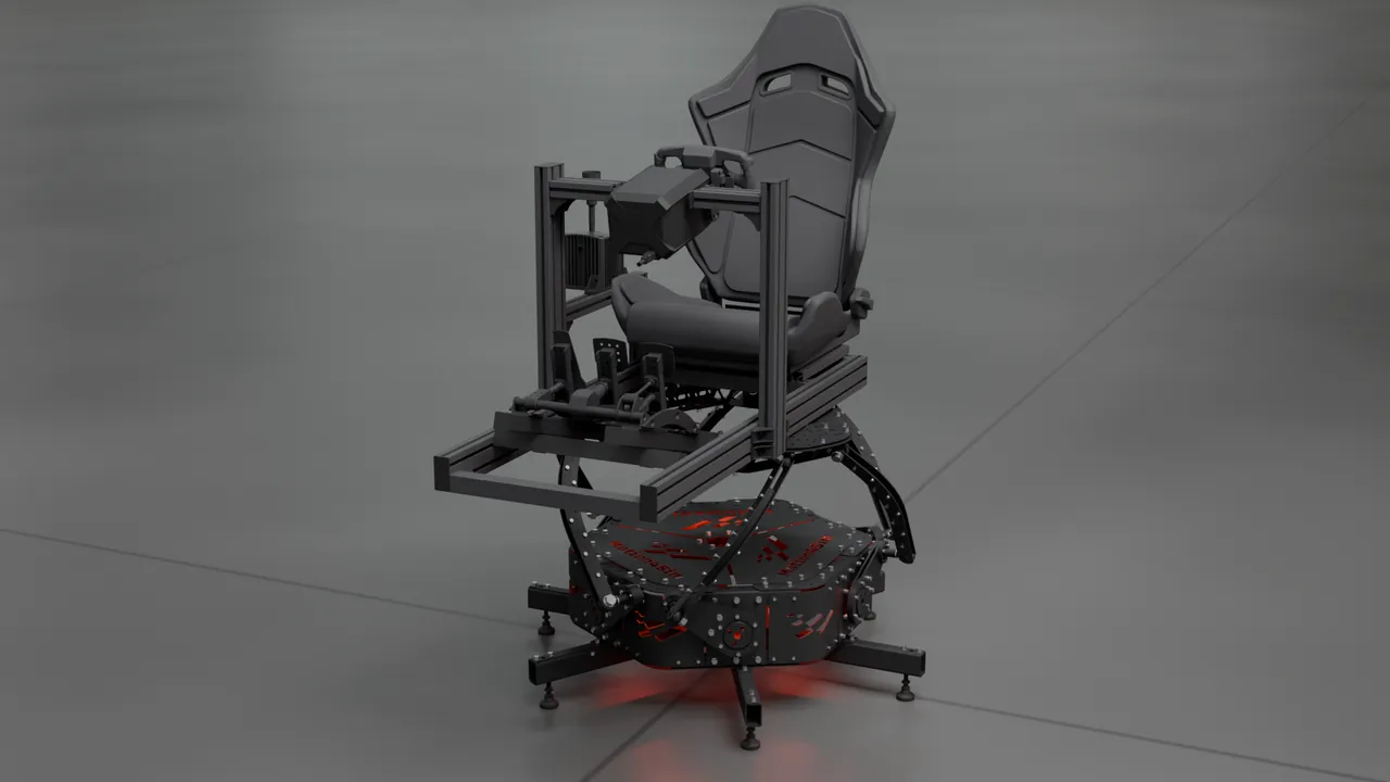 MK3 motion rig in neutral position