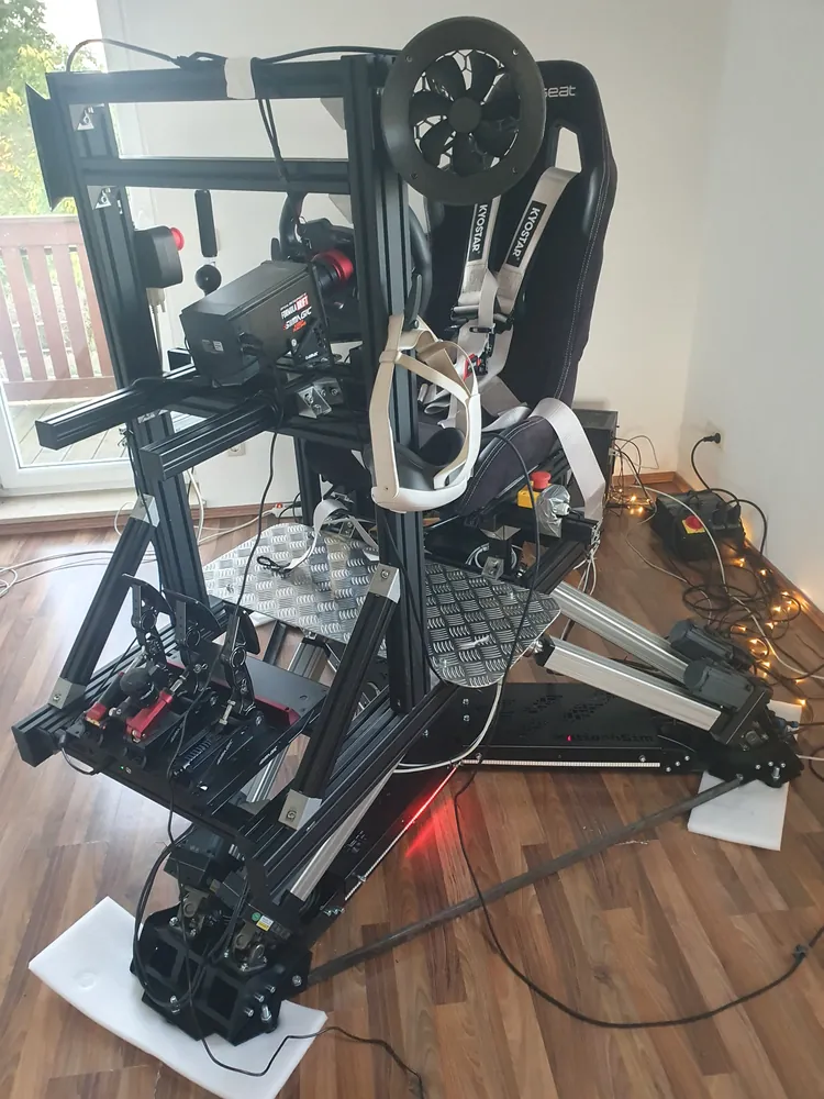 Prototype with cockpit — first test set-up
