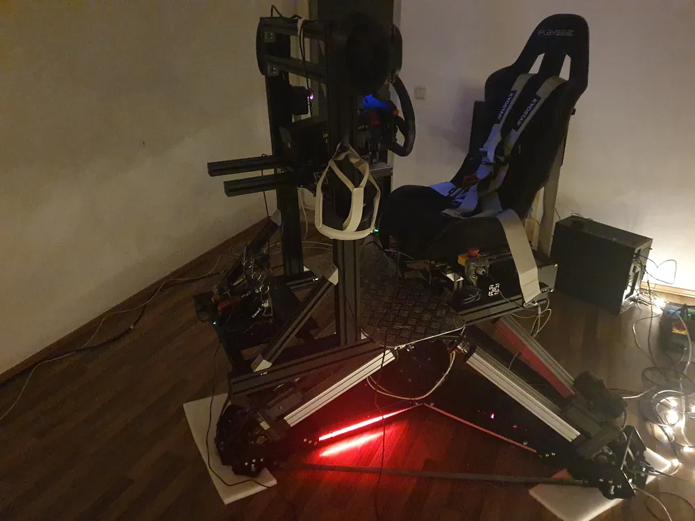 Evening test with base lighting