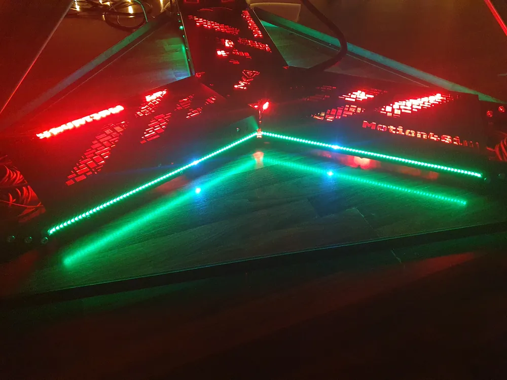 Base lighting in green